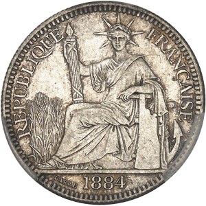 IIIe République (1870-1940). 10 cent(ièmes) 1884, A, Paris.