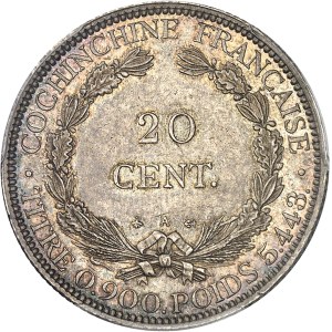IIIe République (1870-1940). 20 cent(ièmes) 1879, A, Paris.