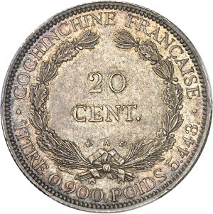Third Republic (1870-1940). 20 cent 1879, A, Paris.