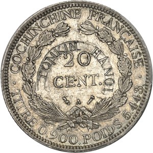 IIIe République (1870-1940). 20 cent(ièmes) 1884, A, Paris.