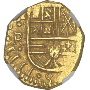 Philippe IV (1621-1665). 2 escudos ND (1642-1663), SF, Santa Fé de Nuevo Reino (Bogota).