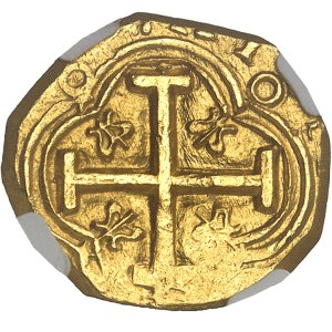 Philippe IV (1621-1665). 2 escudos ND (1642-1663), SF, Santa Fé de Nuevo Reino (Bogota).