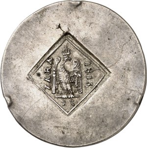 First Empire / Napoleon I (1804-1814). 1 ounce or 4 francs 60 centimes coin, small cartouche 1813, Zara.