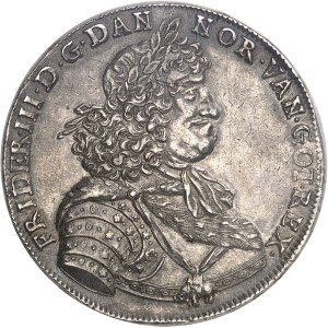 Frédéric III (1648-1670). 2 speciedaler non daté ND (1669) GK, Copenhague.
