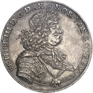 Frederick III (1648-1670). 2 undated speciedaler ND (1669) GK, Copenhagen.