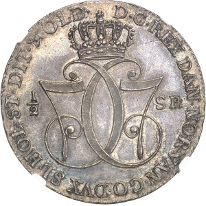 Christian VII (1766-1808). 1/2 speciedaler 1786 DCL, Altona.