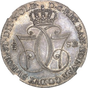 Christian VII (1766-1808). 1/2 speciedaler 1786 DCL, Altona.