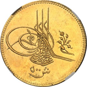 Abdülhamid II (1876-1909). 500 Qirsh AH 1293/1 (1876-1877), Misr.