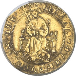 Henri IV of Castile (1454-1474). Enrique d'Or à la chaise et au lion ND (before 1471), Aqueduct, Segovia.