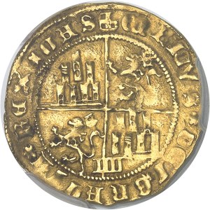 Henri IV of Castile (1454-1474). Enrique d'Or à la chaise et au lion ND (before 1471), Aqueduct, Segovia.