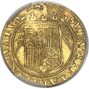 Ferdinand et Isabelle (1476-1516). Double excelente ND, S, Séville.