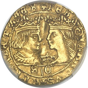 Ferdinand et Isabelle (1476-1516). Ducat de proclamation ND (1479) S-C, Valence.