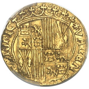 Ferdinand et Isabelle (1476-1516). Ducat de proclamation ND (1479) S-C, Valence.