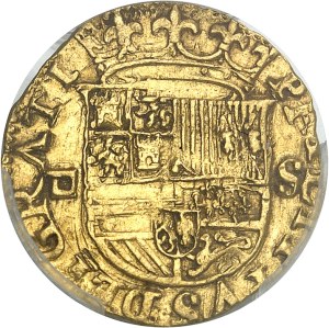 Philip II of Spain (1556-1598). Escudo ND (1566-1587) - D, S, Seville.