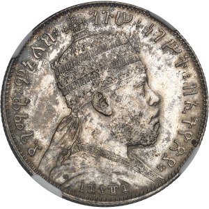 Menelik II (1889-1913). 1/2 Birr EE 1888 (1896), A, Paris.