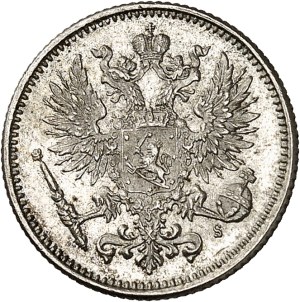 Alexander II (1855-1881). 50 penniä 1874 S, Helsinki.