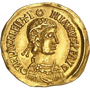 Wisigoths, séries pseudo-impériales. Solidus au nom de Valentinien III ND (440-455), Gaule ?