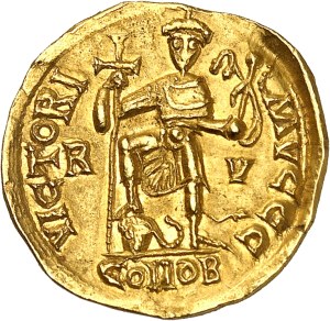 Visigoths, pseudo-imperial series. Solidus in the name of Valentinian III ND (440-455), Gaul ?