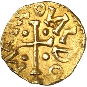 Neustrie, Amboise, Marcovaldo monétaire. Trémissis ND (c.600), Amboise.