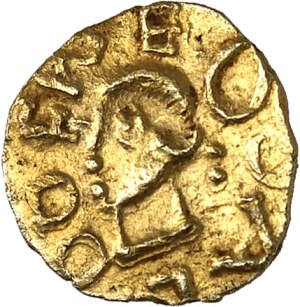 Neustria, Évreux, Fredoaldo monetary. Tremissis ND (620-640), Évreux.