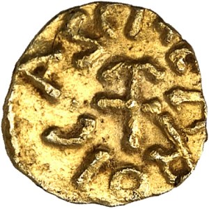 Neustrie, Évreux, Fredoaldo monétaire. Trémissis ND (620-640), Évreux.