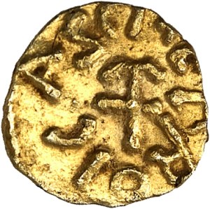 Neustria, Évreux, Fredoaldo monetary. Tremissis ND (620-640), Évreux.