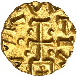 Neustrie, Quentovic, Donna monétaire. Trémissis ND (600-625), Quentovic.