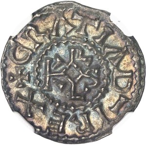 Charles II le Chauve (840-877). Denier ND, Bayeux.