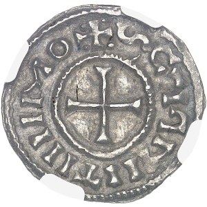 Charles II le Chauve (840-877). Denier ND (840-877), Saint-Quentin.