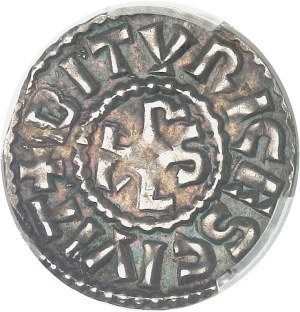 Charles le Chauve or in the name of Charles Emperor (late 9th - early 10th c.). Denier ND (after 875), Bourges.