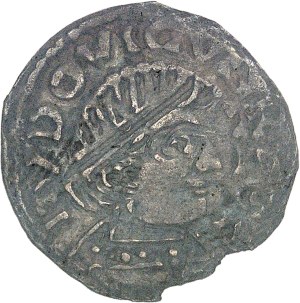 Louis IV d'Outremer (936-954). Denarius with bust of King ND (944-954), Tours and Chinon.