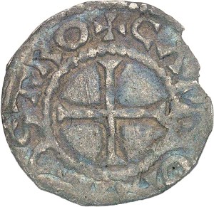 Louis IV d'Outremer (936-954). Denarius with bust of King ND (944-954), Tours and Chinon.