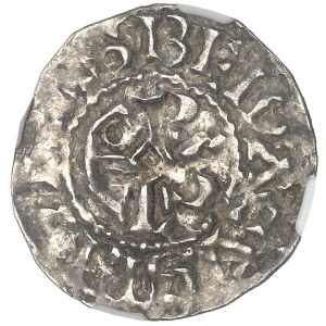 Hugues Capet (987-996). Denier ND, Beauvais.