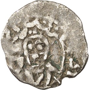 Robert II (996-1031). Obole avec l’évêque Adalbéron, immobilisé ND (c.1030-1050 ?), Laon.