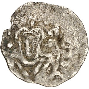 Robert II (996-1031). Obole avec l’évêque Adalbéron, immobilisé ND (c.1030-1050 ?), Laon.