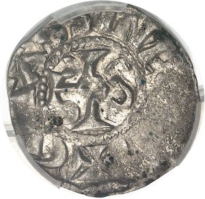 Henri I (1031-1060). Denarius 1st type ND, Senlis.