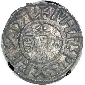 Philippe Ier (1060-1108). Denier 3e type ND, Étampes.