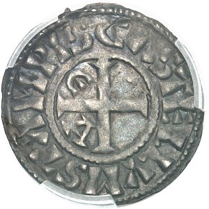 Philippe Ier (1060-1108). Denier 3e type ND, Étampes.