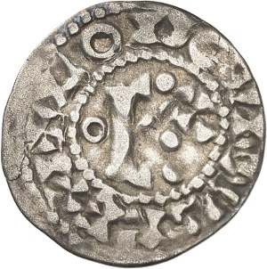 Louis VI (1108-1137). Denarius 3rd type ND, Étampes.