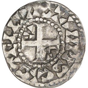 Louis VI (1108-1137). Denier 3e type ND, Étampes.