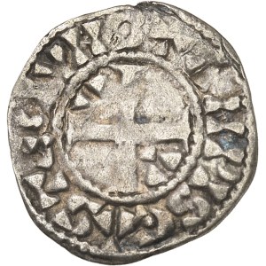 Louis VI (1108-1137). Denier 3e type ND, Étampes.