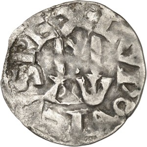 Louis VI (1108-1137). Denarius 4th type ND, Pontoise.