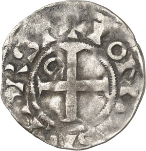Louis VI (1108-1137). Denarius 4th type ND, Pontoise.