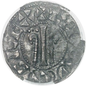 Louis VII (1137-1180). Denarius ND, Château-Landon.