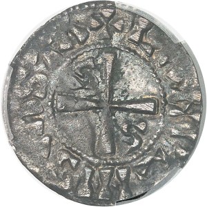 Louis VII (1137-1180). Denarius ND, Château-Landon.