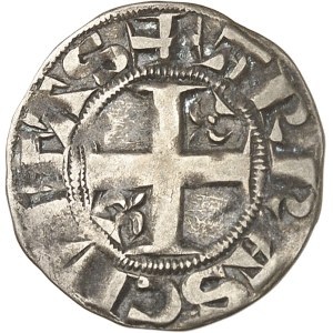 Philippe II (1180-1223). Denier parisis, 1er type ND, Arras.