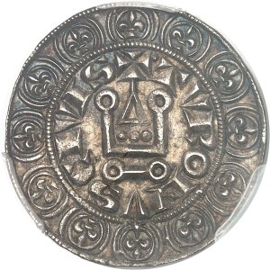 Louis IX, known as Saint Louis (1245-1270), Gros Tournois with ND star (1266-1270).