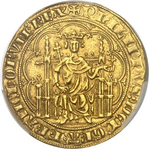 Philippe IV, known as Philippe le Bel (1285-1314). Golden chair ND (1303).