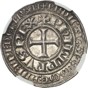 Philippe IV, known as Philippe le Bel (1285-1314). Gros tournois à l'O rond ND (1305 ?).