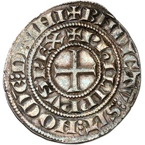 Philippe IV, dit Philippe le Bel (1285-1314). Maille tierce à l’O rond ND (1306).